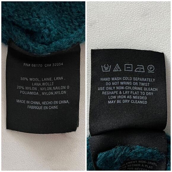 Anthropologie Moth Fireside Knit Sweater Turtleneck Ribbed in Sapphire XS NWT - Picture 12 of 15